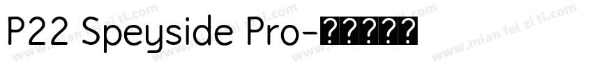P22 Speyside Pro字体转换